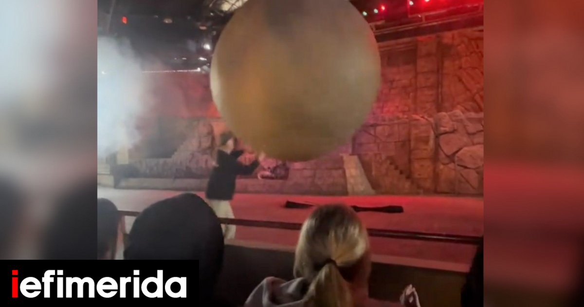 Απίστευτο βίντεο από την Disney World -Ψεύτικος βράχος 180 κιλών χτυπά εργαζόμενο και τον ρίχνει κάτω