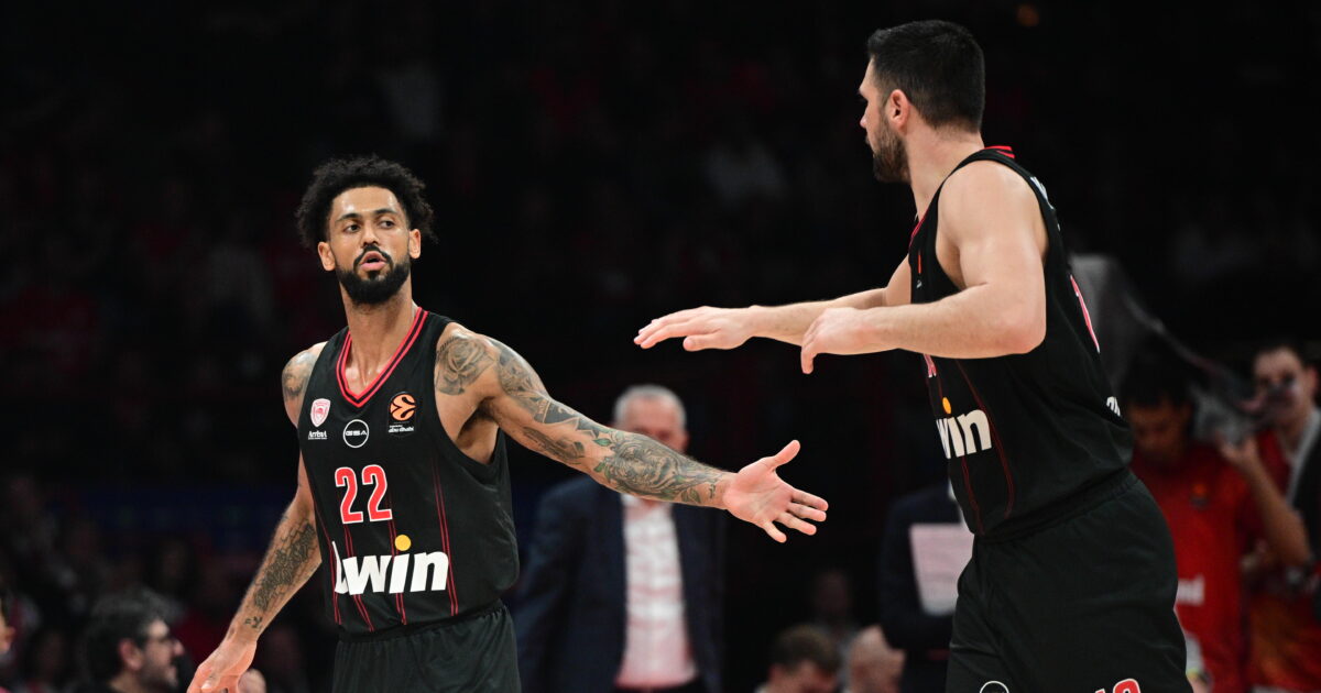 Η βαθμολογία της Euroleague μετά τη νίκη του Ολυμπιακού επί της Μπάγερν Μονάχου