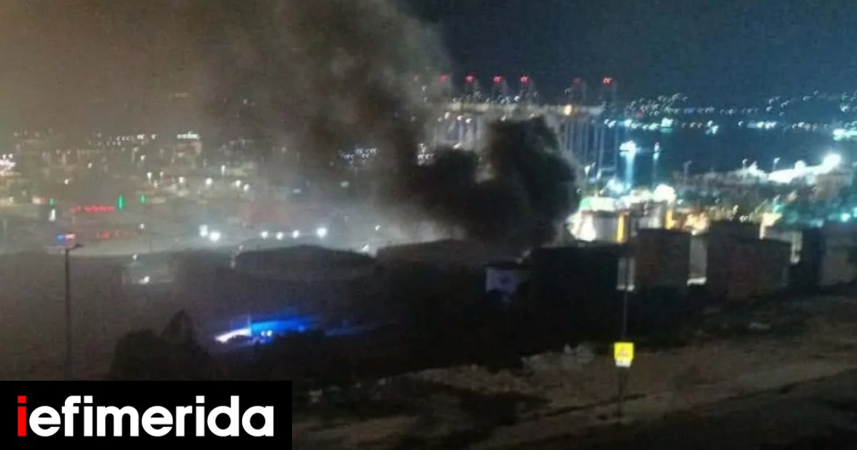 Πέραμα: Βίντεο από τη φωτιά στα Καζάνια – «Προσοχή στους καπνούς, κλείστε τα παράθυρα»