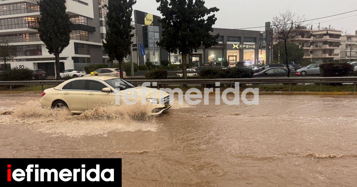 Προβλήματα από την κακοκαιρία: «Λίμνη» ξανά μέσα σε λίγη ώρα η Βουλιαγμένης -Πτώσεις δέντρων στην Αργυρούπολη [βίντεο]