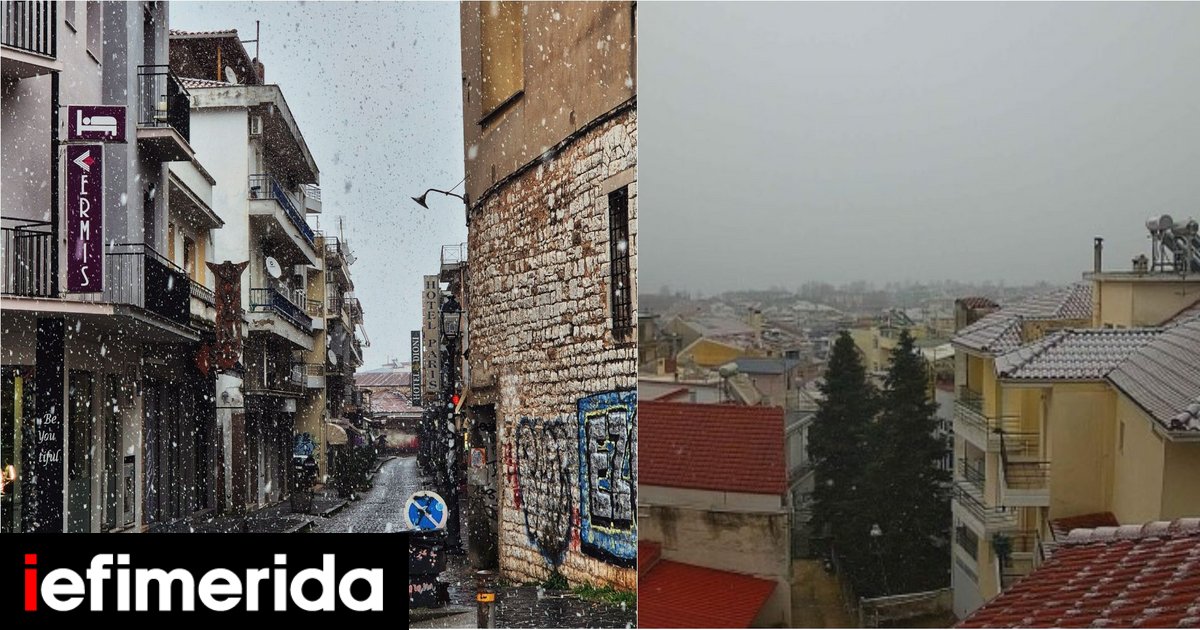 Χιόνισε στα Ιωάννινα: Μαγευτικές εικόνες από το κέντρο της πόλης στα λευκά, το έστρωσε κανονικά -Δείτε βίντεο
