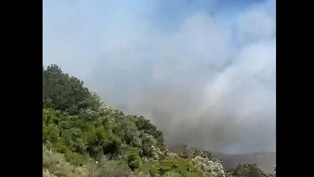 Μεγάλη φωτιά στην Εύβοια – Eπιχειρούν 9 εναέρια μέσα – Ήχησε το 112