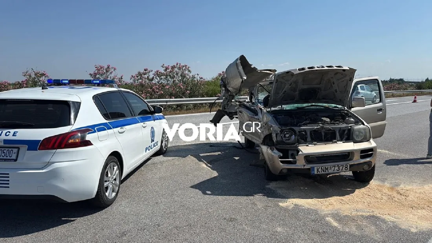 Θεσσαλονίκη: Σοβαρό τροχαίο κοντά στα διόδια των Μαλγάρων – Δύο τραυματίες